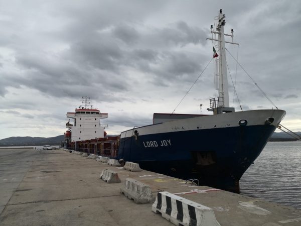 La nave Lord Joy, fermata a Olbia