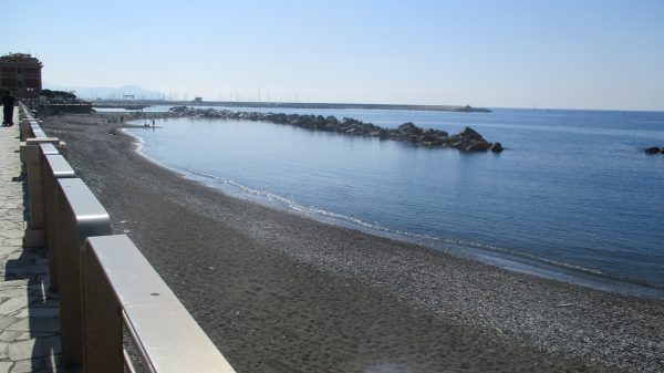 A Walk along the Chiavari Boardwalk