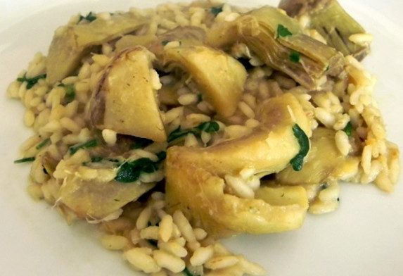 Risotto with Saffron and Artichokes