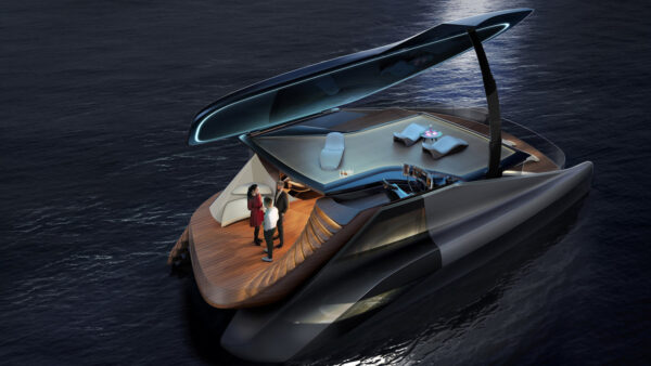 Il catamarano elettrico Fibonacci, la prima “musicale” in mare di Icona