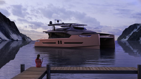 catamarano elettrico Ocean Eco 90
