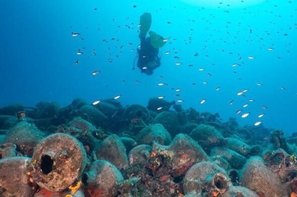 relitto nave di Peristera (foto del ministero della Cultura greco)