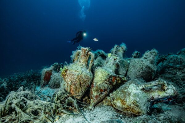 relitto nave di Peristera (foto dell'Alonissos Triton Dive Center)