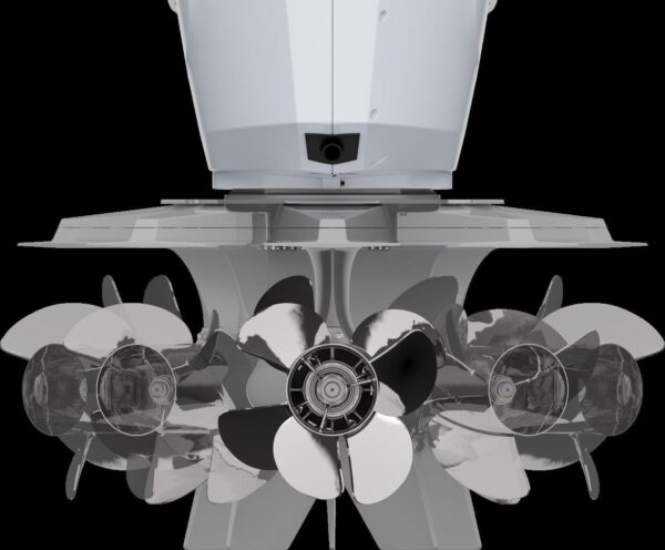 Mercury Marine revolution: the Verado V12 600hp outboard with steering is at the top of the market