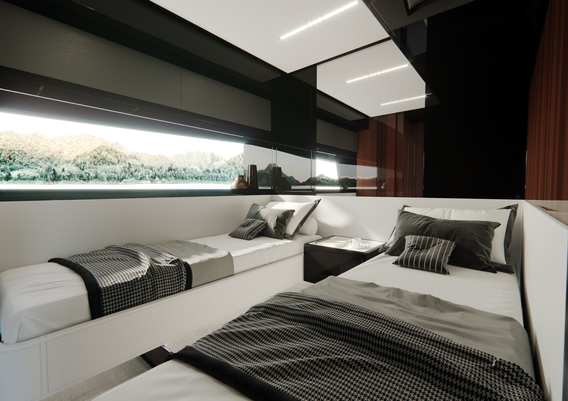 Riva 76' Perseo Super_Interiors OPT version - double cabin