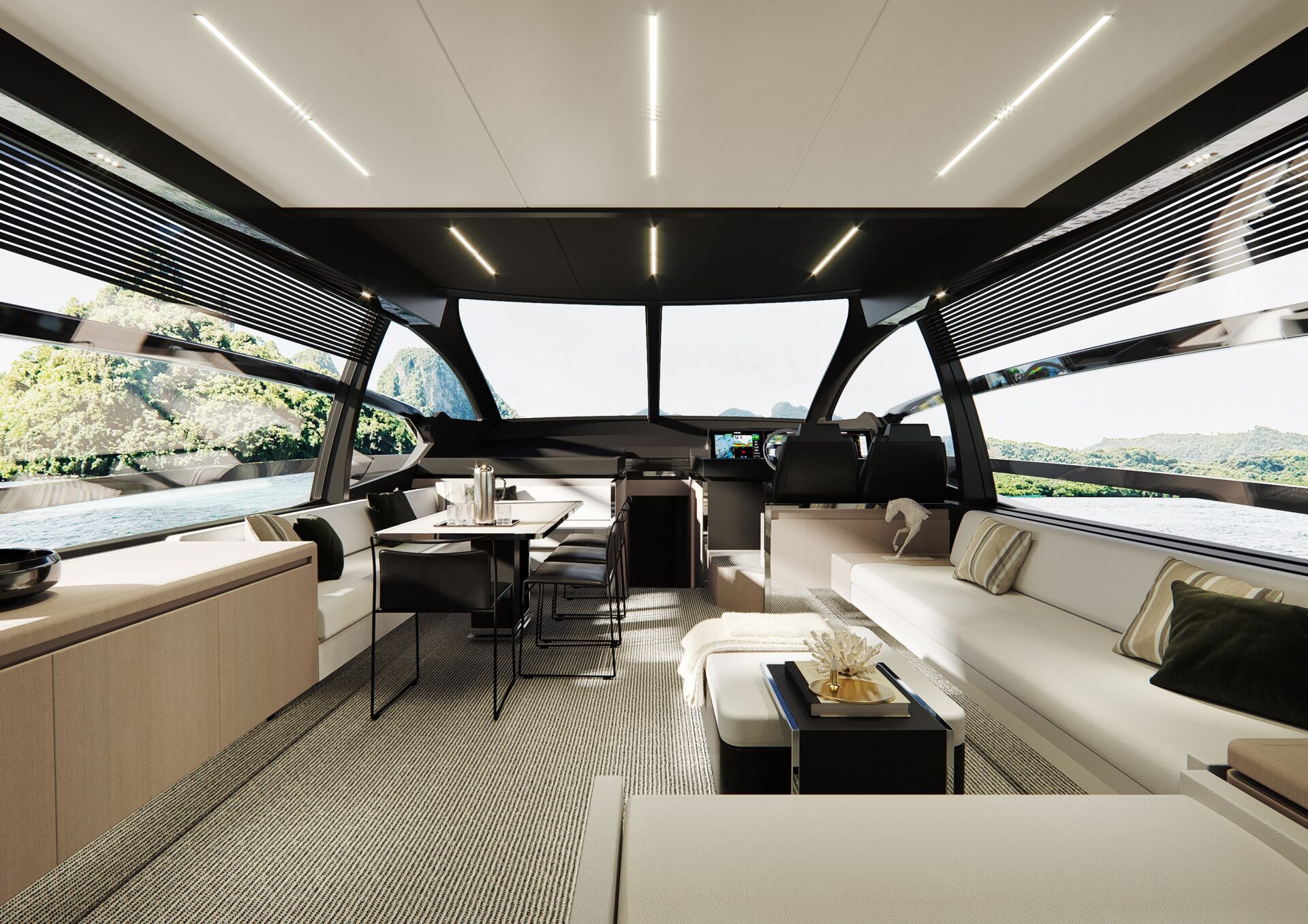 Riva 76' Perseo Super_Interiors STD version - main salon