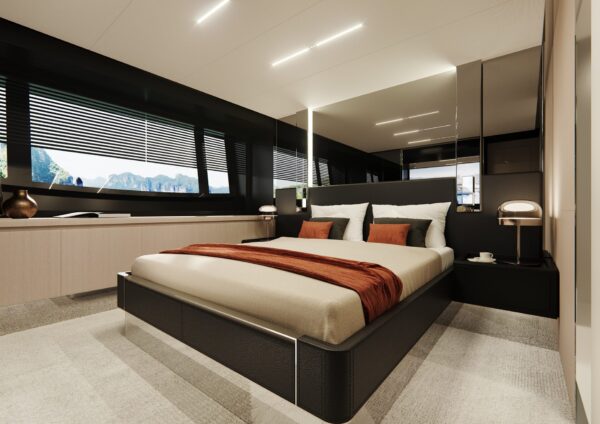 Riva 76' Perseo Super_Interiors STD version - owner cabin