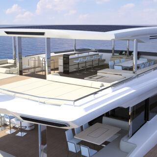 Silent 80 Tri-Deck open di Silent-Yachts