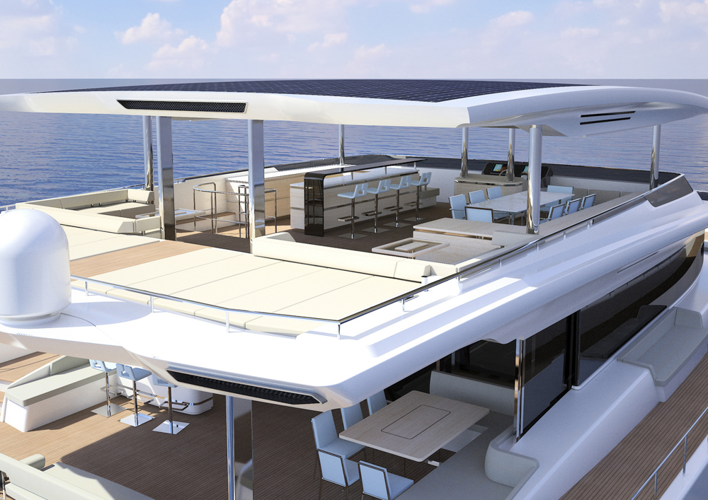 Silent 80 Tri-Deck open di Silent-Yachts