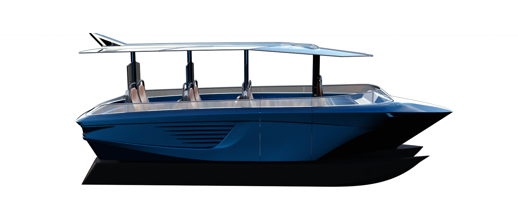Verme Yacht Design, progetto GerrisBoats - Viste esterne