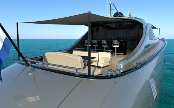 Zeelander Yachts render tenda solare