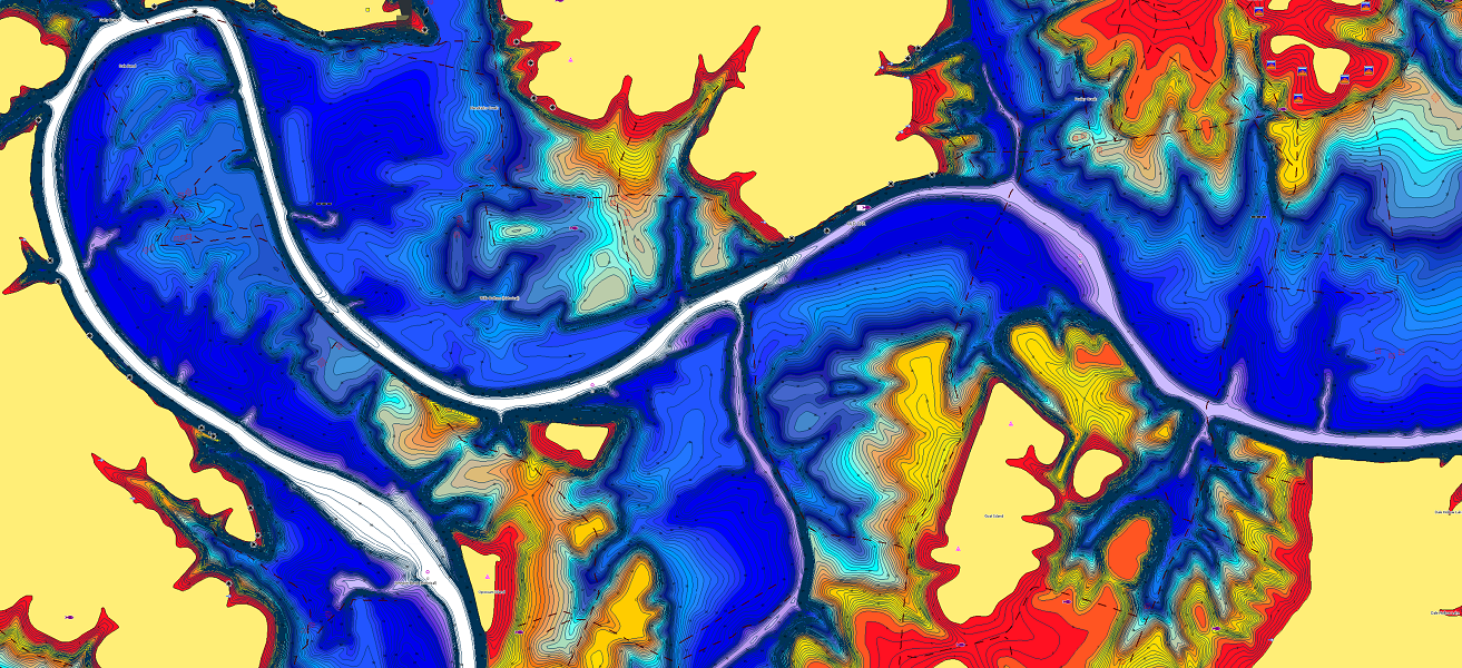 C-Map Discover - NAY200-Discover-DaleHollowLake-TN-CustomShading