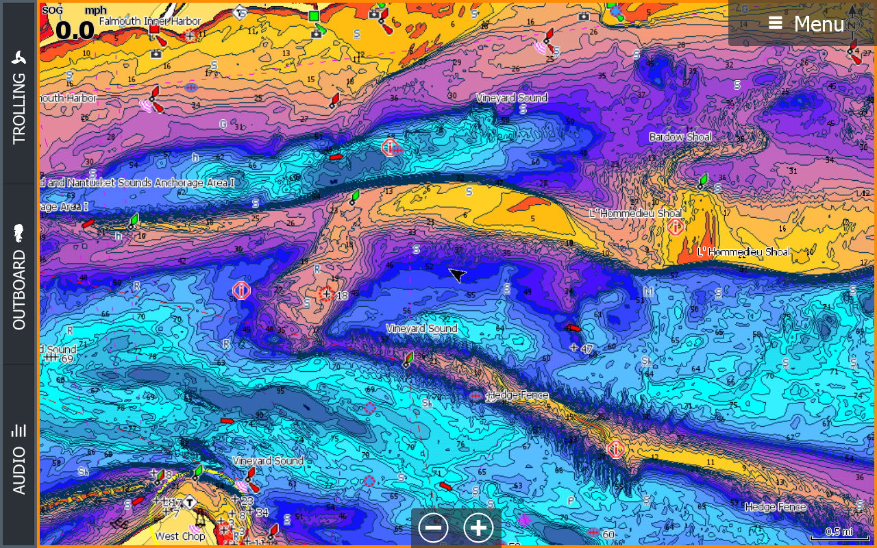 C-Map Discover - Vineyard Sound MASS w Custom Shading