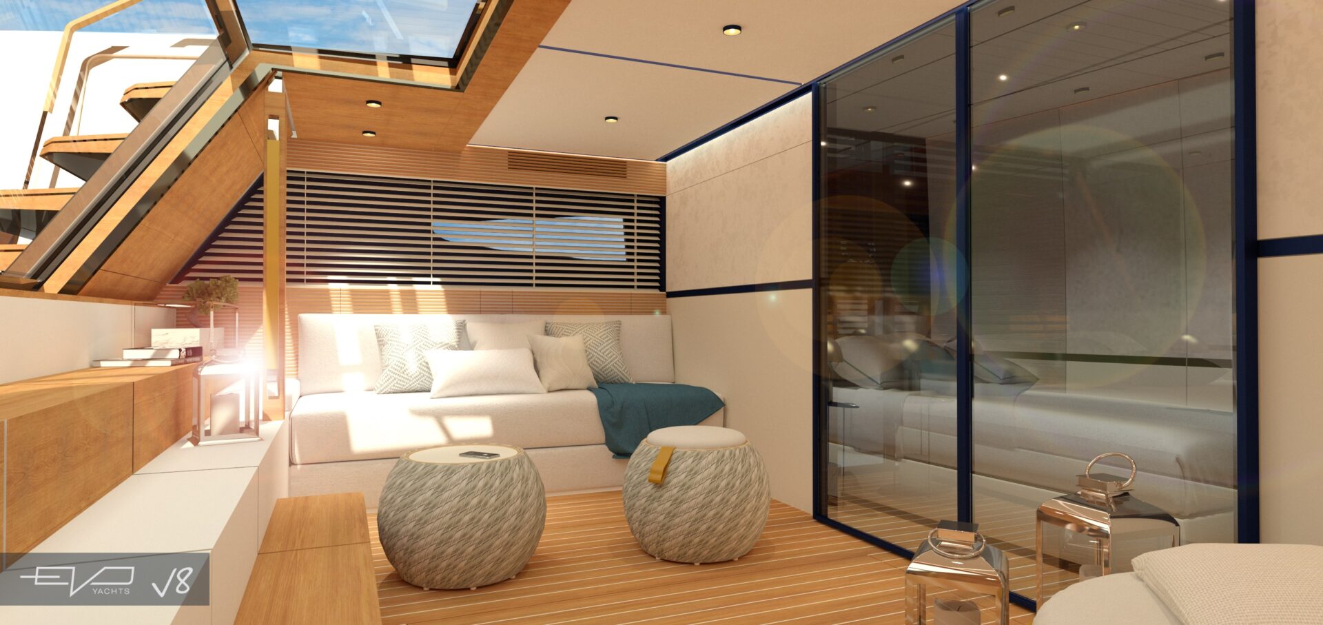 Evo Yachts, Evo V8_Lounge Area