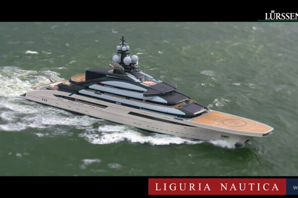 Symphony in Genoa. The giga yacht (102 metres) belonging to Monsieur Arnault  enchants the Porto Antico - Daily Nautica