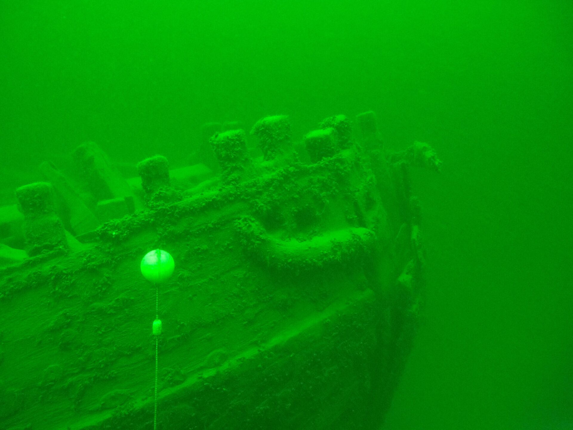 relitti nel Mar Baltico - relitto di una nave della seconda metá del '700 (foto di Marco Alì)