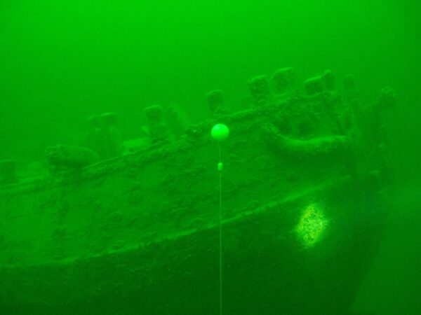 relitti nel Mar Baltico - relitto di una nave della seconda metá del '700 (foto di Marco Alì)