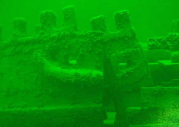 relitti nel Mar Baltico - relitto di una nave della seconda metá del '700 (foto di Marco Alì)