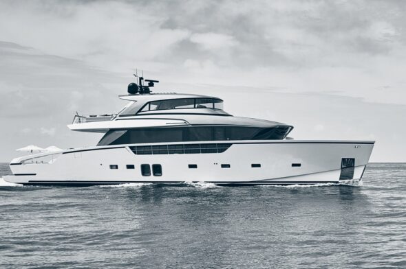 Valentino Rossi’s new yacht has been launched. The “Doctor” will sail on board a Sanlorenzo SX88