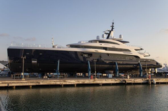 Benetti launches “Zazou”, the Carinthia Blue super yacht