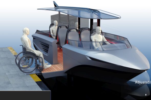 Il water taxi ideato da GerrisBoats per rendere la nautica accessibile ai disabili