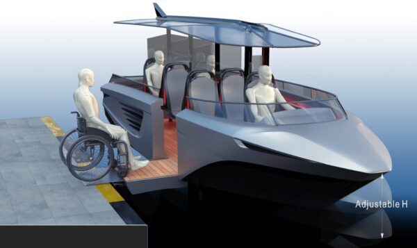 Il water taxi ideato da GerrisBoats per rendere la nautica accessibile ai disabili