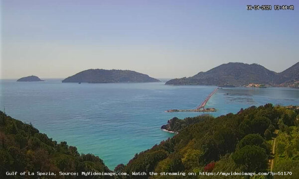 Webcam La Spezia, Portovenere e Lerici vicino alle Cinque Terre
