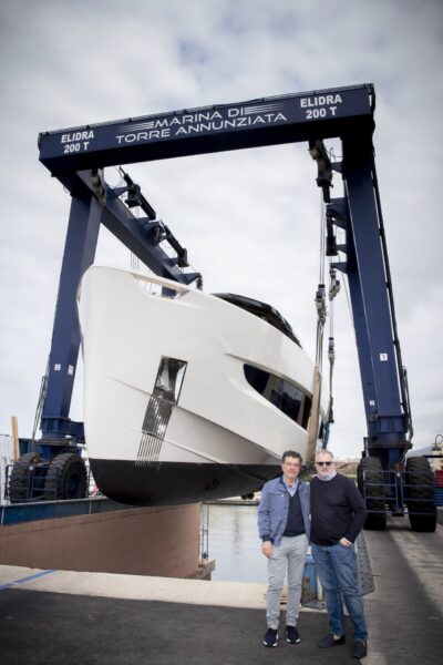 Evo Yachts, Evo V8 launch_the Mercuri brothers