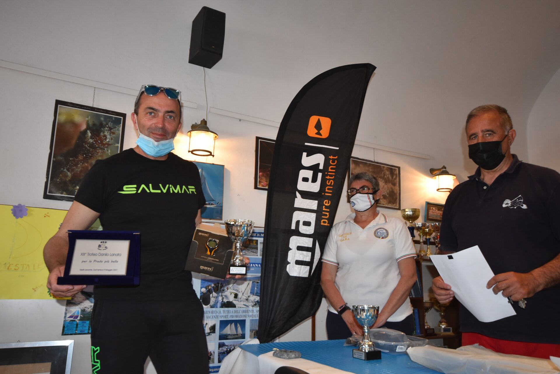 Sestri Levante, pesca subacquea in apnea - Andrea Griselli, 2° classificato