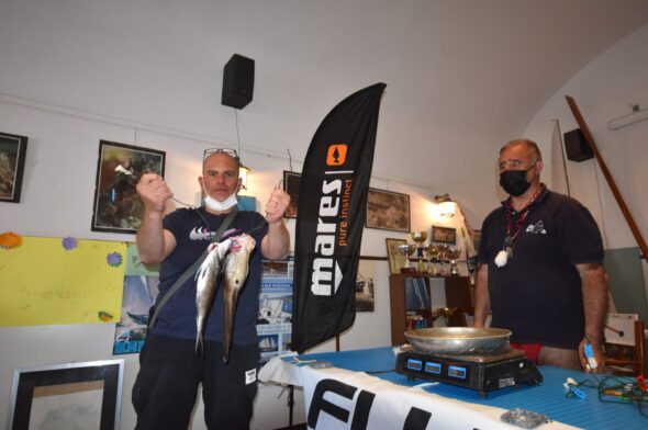 Sestri Levante, pesca subacquea in apnea - Paolo Robotti, 1° classificato