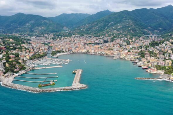 Lavori al porto di Rapallo