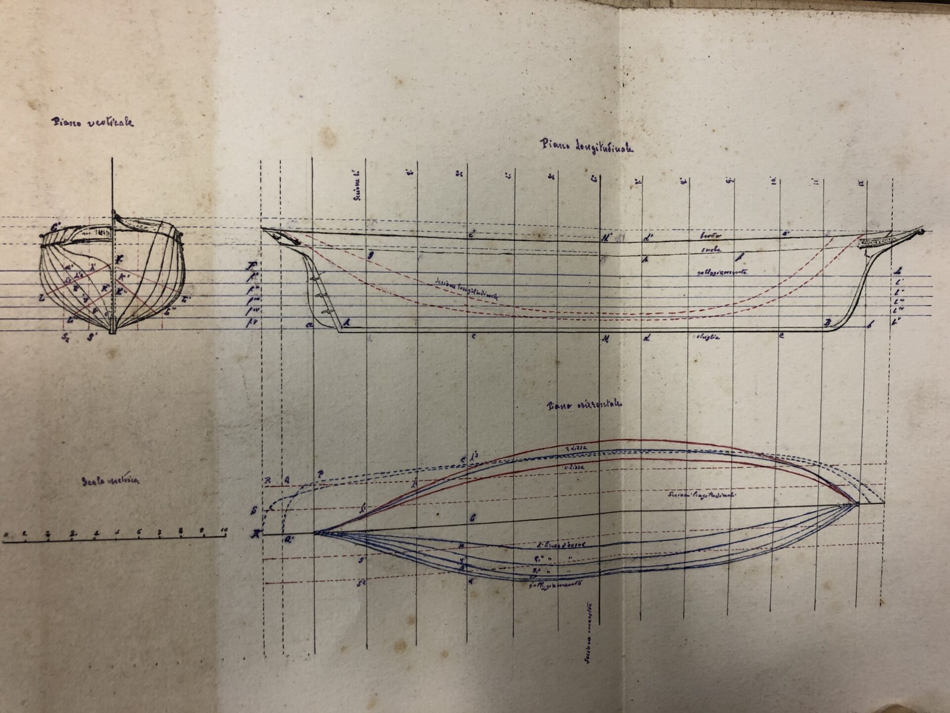 Manuale del marino - Architettura navale (1890). FONTE: Fondazione Ansaldo