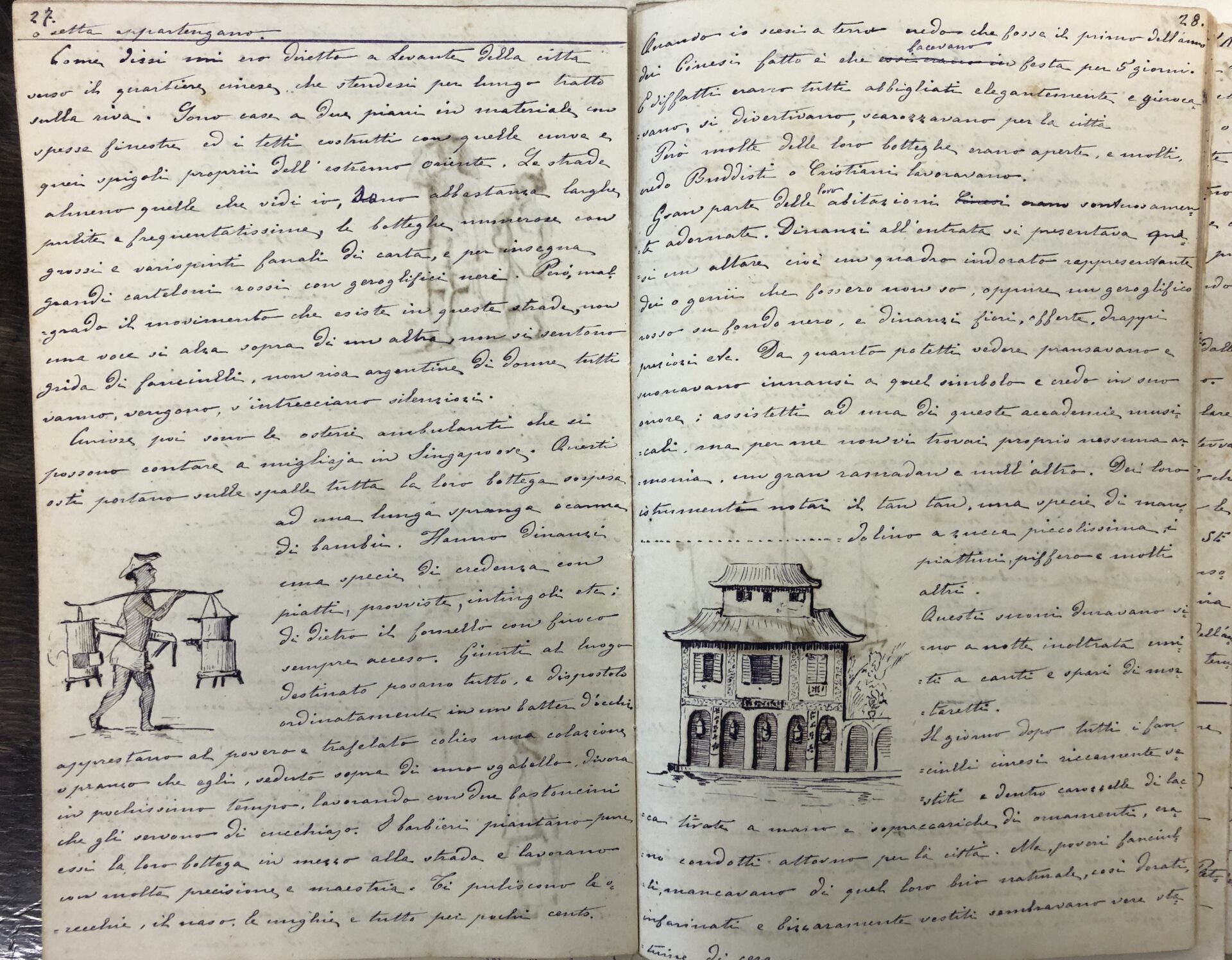 Edifici dal viaggio alle Indie (1878) Francesco Gerolamo. FONTE: Fondazione Ansaldo