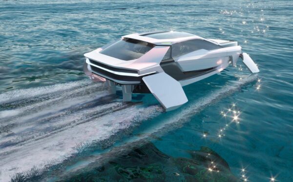 Future-E: il natante eco-sostenibile che sembra un’auto e vola sulle onde