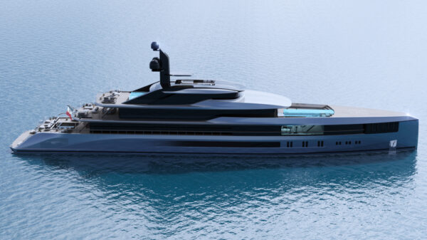 The T760 “Apache” revealed: the 76-metre mega yacht by Tankoa also has a “flying pool”