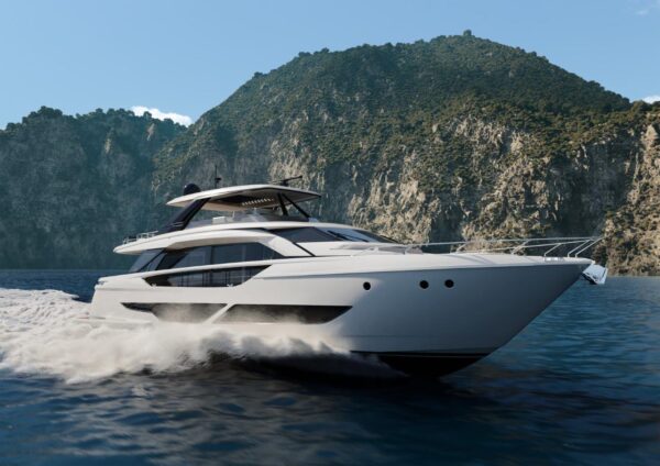 I rendering del nuovo Ferretti Yachts 860