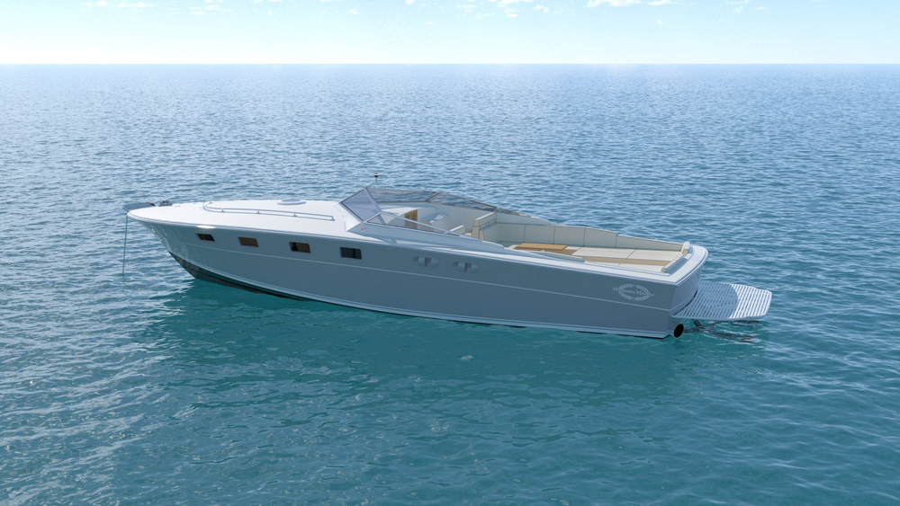 Magnum Marine 38 rendering refitting