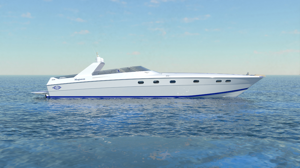 Magnum Marine 63 rendering refitting