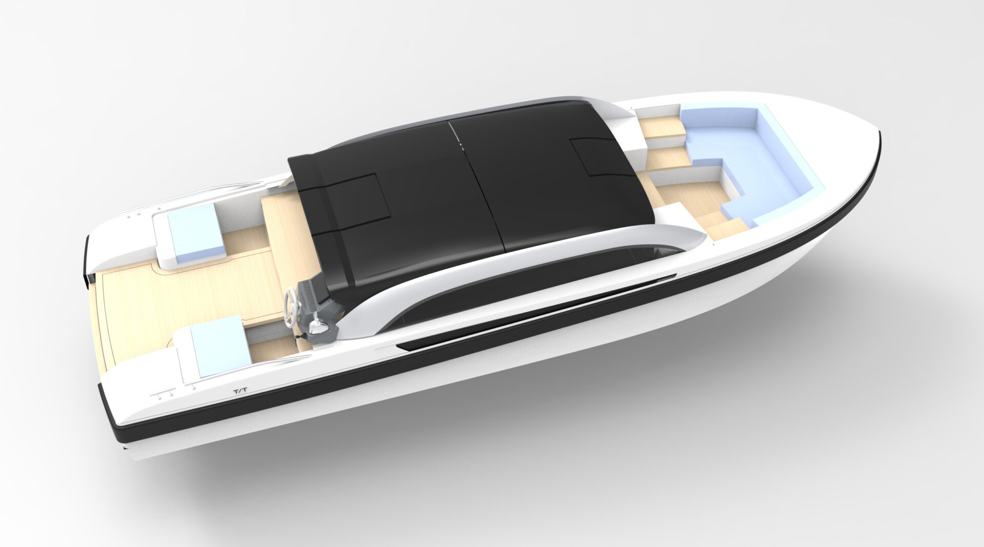 Limousine Tender “Slim” di Wooden Boats 