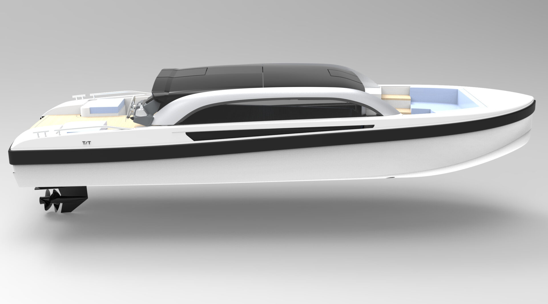 Limousine Tender “Slim” di Wooden Boats 