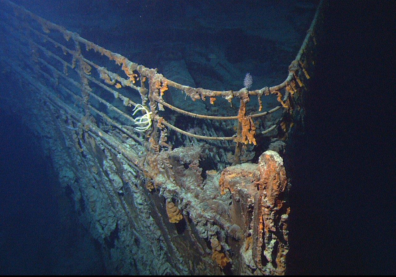 ricerca Titanic - Titanic_wreck_bow fonte NOAA-IFE-URI