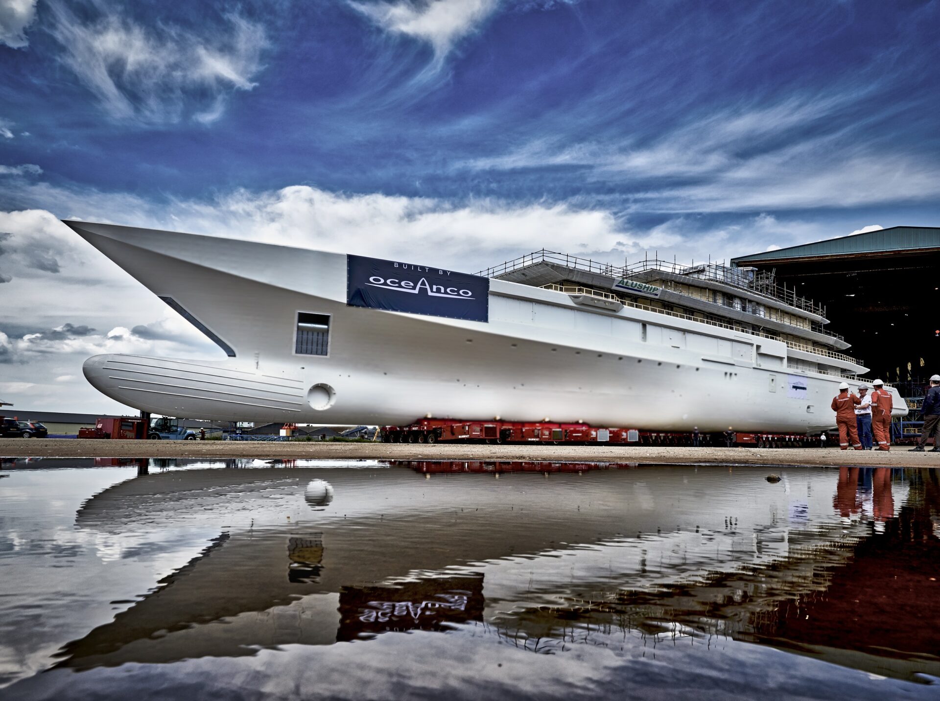 Y720 fuori da Zwijndrecht - Oceanco New build 109m ©franciscoMartinez HR