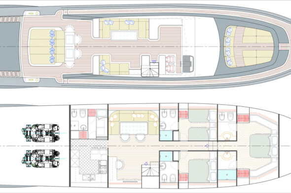 Cantieri Navali Codecasa Falco 24-2022 interni