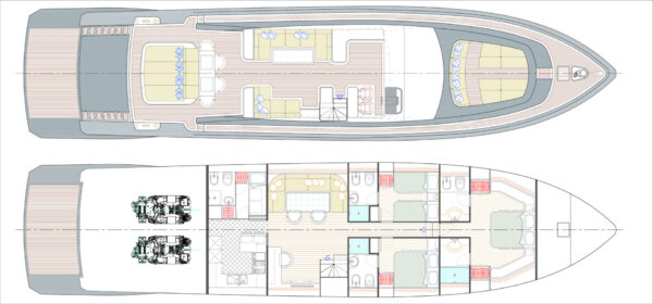 Cantieri Navali Codecasa Falco 24-2022 interni