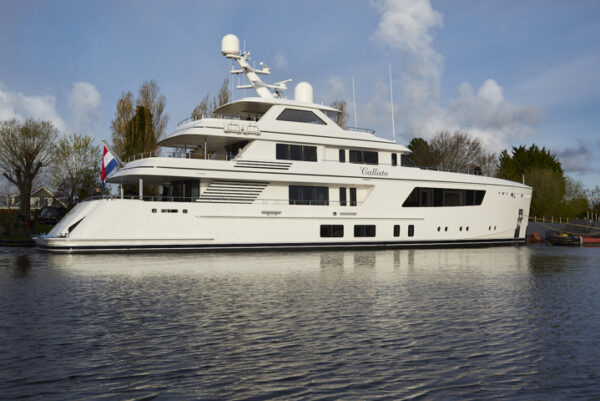 Callisto’s “little brother” has been launched, a one-off super yacht by Feadship