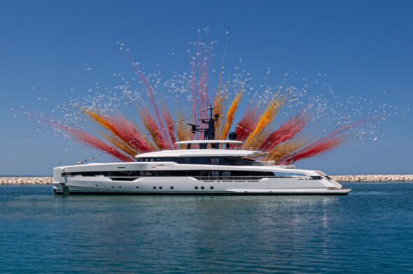 CRN launches the superyacht, Ciao in Ancona