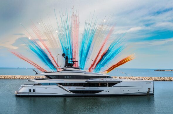 The CRN 60 m M/Y 141 has been launched: innovation, quality and workmanship