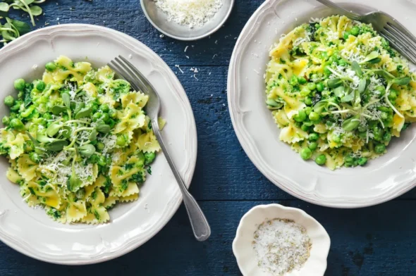 Pesto di piselli e menta