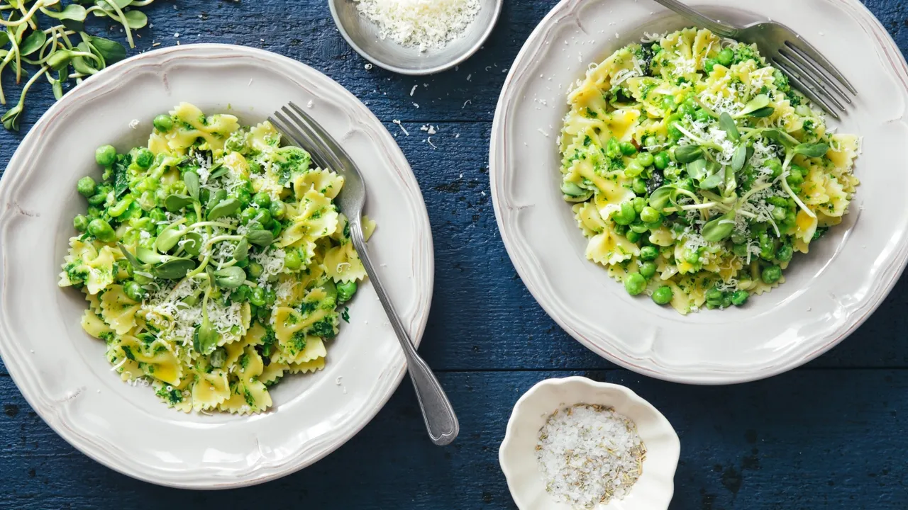 Pesto di piselli e menta e olio Evo Sommariva