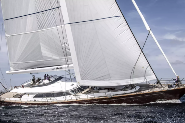 On board the “Blush”, the sailing superyacht by Perini Navi